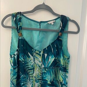 Per Una Teal and navy Blouse/ Sleeveless